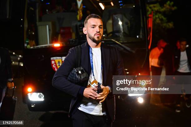 Jonathan GRADOT of Lens during the UEFA Champions League Group B match between Racing Club de Lens and Philips Sport Vereniging at Stade Felix...