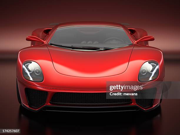 sports car - supercar front stock pictures, royalty-free photos & images