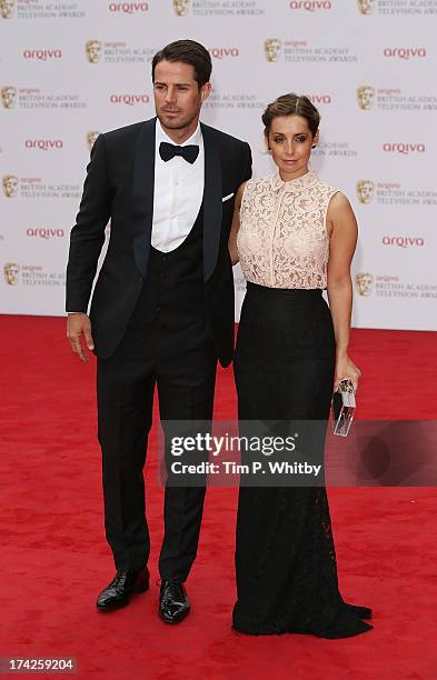 Jamie Redknapp and Louise Redknapp attend the Arqiva British Academy Television Awards 2013 at the Royal Festival Hall on May 12, 2013 in London,...