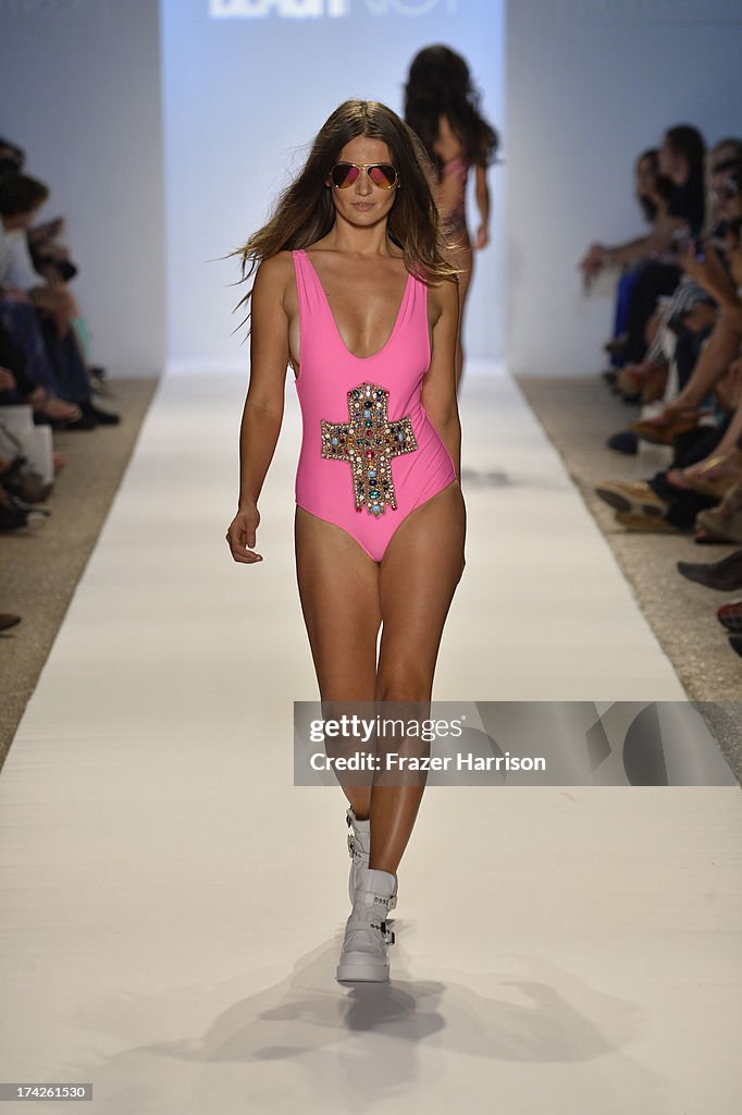 Anna Kosturova/Beach Riot/Lolli Swim/Manglar/Indah At Mercedes-Benz Fashion Week Swim 2014 - Runway