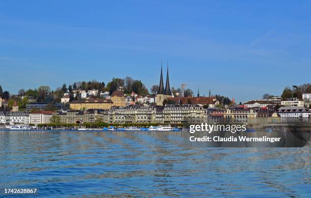 lucerne skyline - skyline luzern stock pictures, royalty-free photos & images