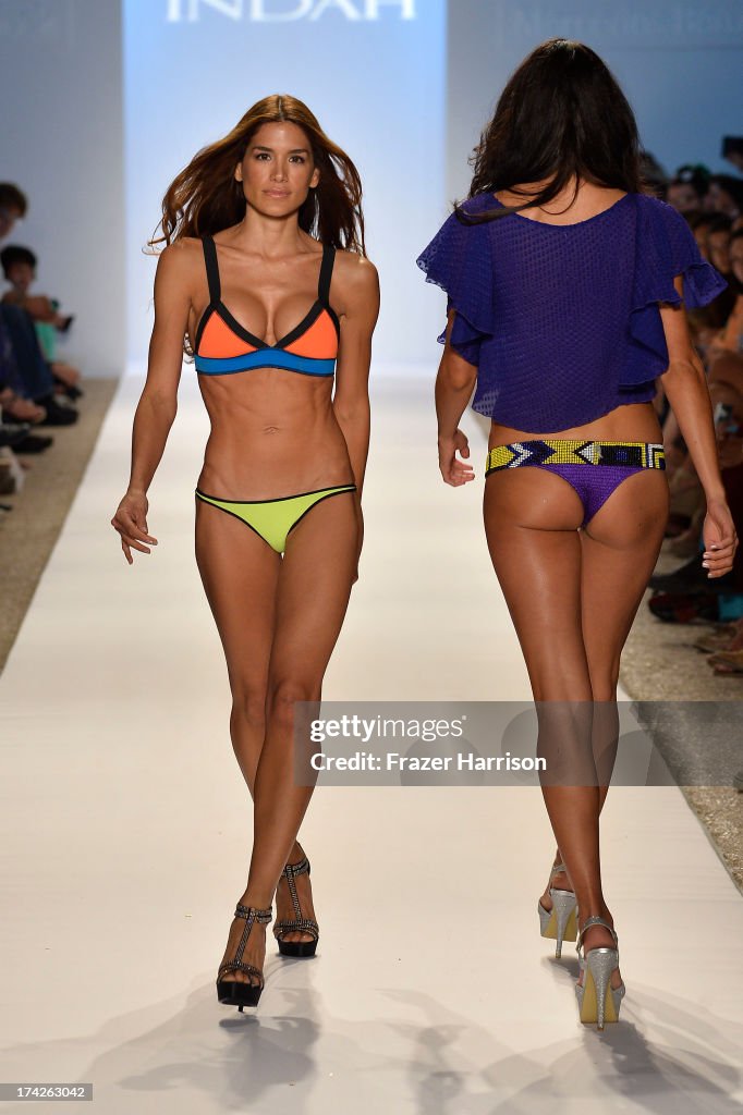 Anna Kosturova/Beach Riot/Lolli Swim/Manglar/Indah At Mercedes-Benz Fashion Week Swim 2014 - Runway