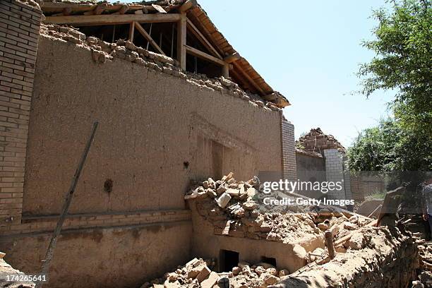 General view of the quake-hit area on July 22, 2013 in Minxian, China. At least 89 people were killed and 5 others missing after a 6.6-magnitude...