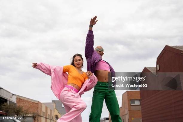 Pink Partner Dancing 1,097 Colorful Couple Dancing Stock Photos, High-Res Pictures, and ...