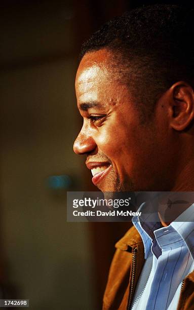 Cuba Gooding Jr. Who won an Oscar award for Best Supporting Actor in 1996 for his role in "Jerry McGuire" attends the opening of the exhibition "And...