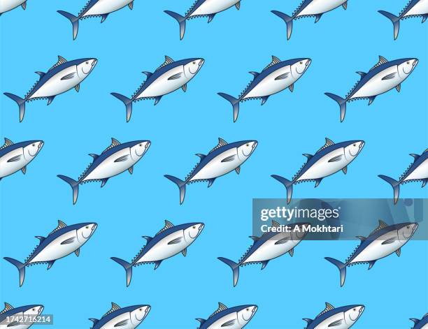 tuna fish texture. - bonito del norte stock illustrations