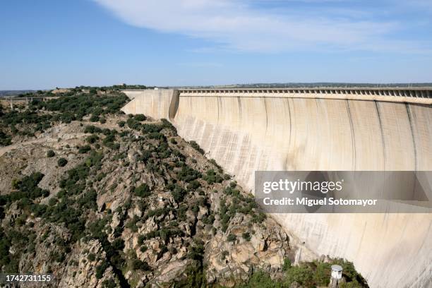 the almendra dam, - almendra stock pictures, royalty-free photos & images