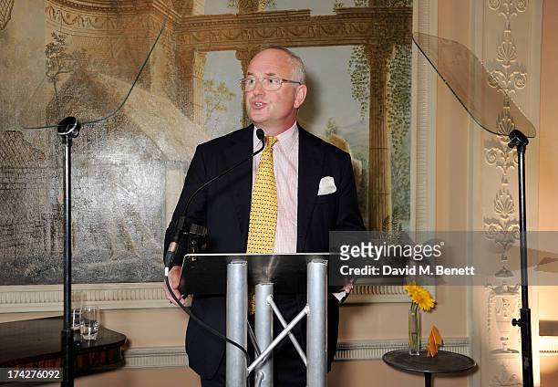Dogs Trust Chairman Philip Daubeny speaks at the Dogs Trust Honours held at Home House on July 23, 2013 in London, England.