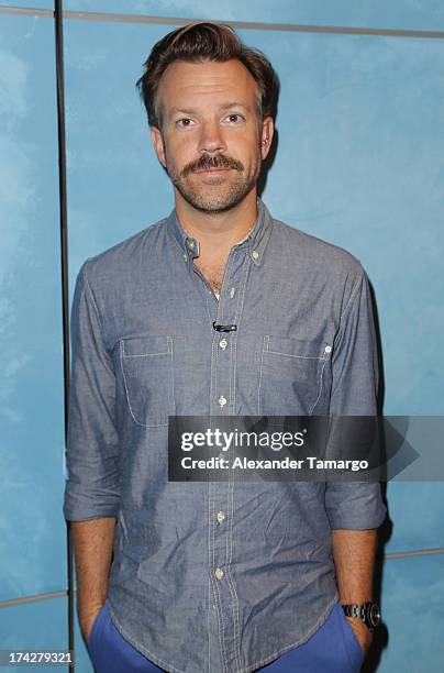 Actor Jason Sudeikis visits Univisions Despierta America at Univision Headquarters on July 23, 2013 in Miami, Florida.