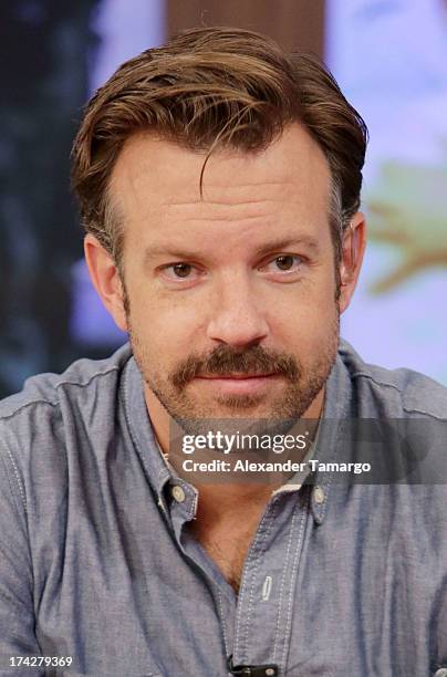 Actor Jason Sudeikis visits Univisions Despierta America at Univision Headquarters on July 23, 2013 in Miami, Florida.