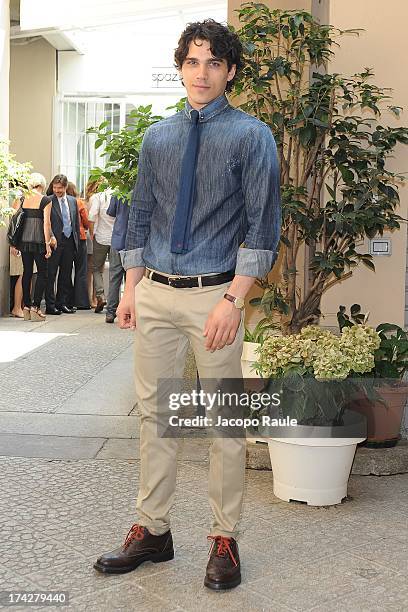 Giuspeppe Maggio attends "Vent'Anni Prima" on July 23, 2013 in Milan, Italy. Vanity Fair and Rai Fiction present today the first mag series.