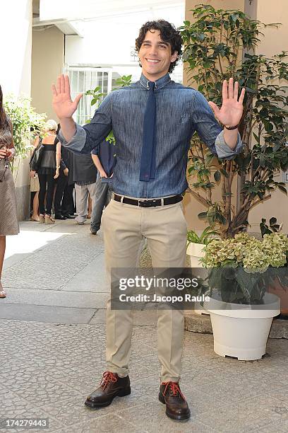 Giuspeppe Maggio attends "Vent'Anni Prima" on July 23, 2013 in Milan, Italy. Vanity Fair and Rai Fiction present today the first mag series.