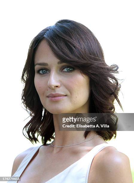 Actress Anna Safroncik attends 'La Tre Rose Di Eva 2' photocall at Mediaset Studios on July 23, 2013 in Rome, Italy.