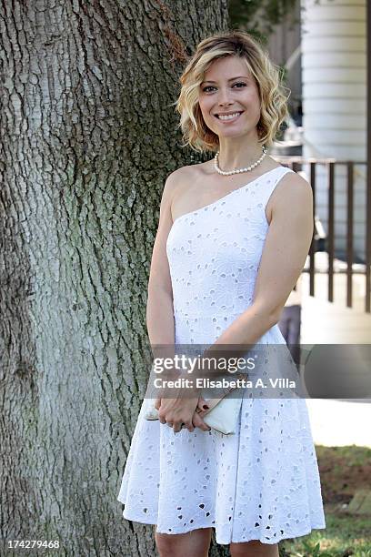 Actress Euridice Axen attends 'La Tre Rose Di Eva 2' photocall at Mediaset Studios on July 23, 2013 in Rome, Italy.