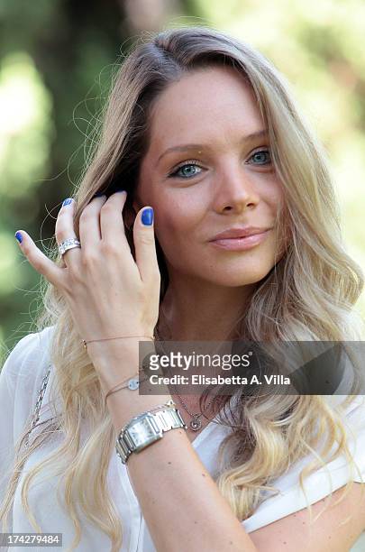 Actress Victoria Larchenko attends 'La Tre Rose Di Eva 2' photocall at Mediaset Studios on July 23, 2013 in Rome, Italy.