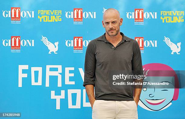 Filippo Nigro attends 2013 Giffoni Film Festival photocall on July 23, 2013 in Giffoni Valle Piana, Italy.