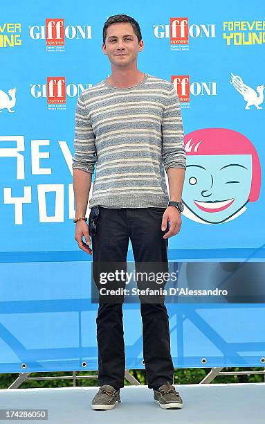 Logan Lerman attends 2013 Giffoni Film Festival photocall on July 23, 2013 in Giffoni Valle Piana, Italy.