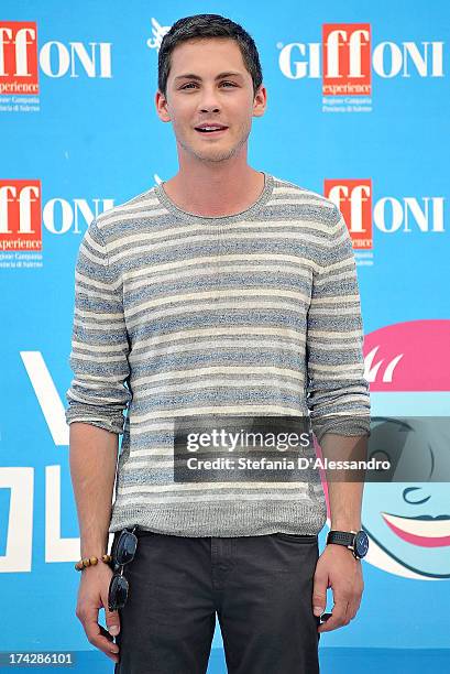 Logan Lerman attends 2013 Giffoni Film Festival photocall on July 23, 2013 in Giffoni Valle Piana, Italy.