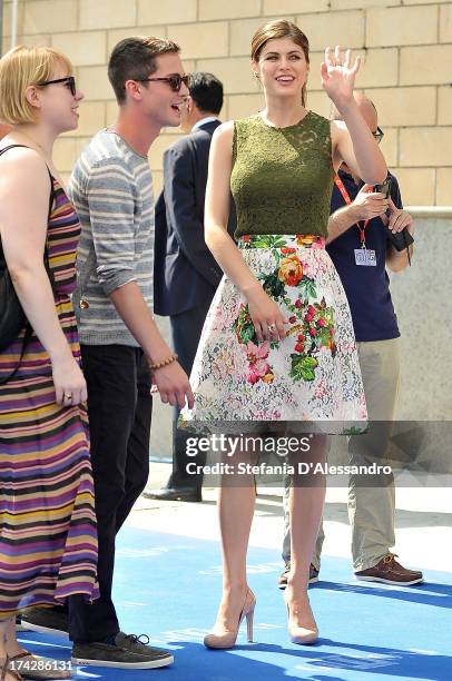 Alexandra Daddario attends 2013 Giffoni Film Festival photocall on July 23, 2013 in Giffoni Valle Piana, Italy.