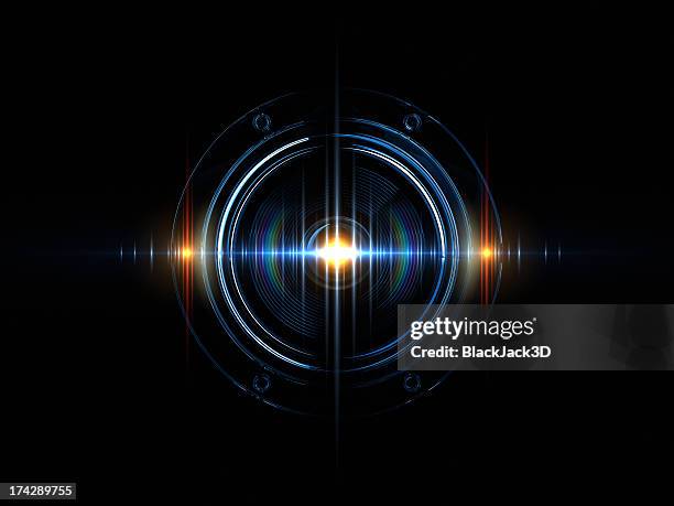 light wave of sound - music speaker stock pictures, royalty-free photos & images