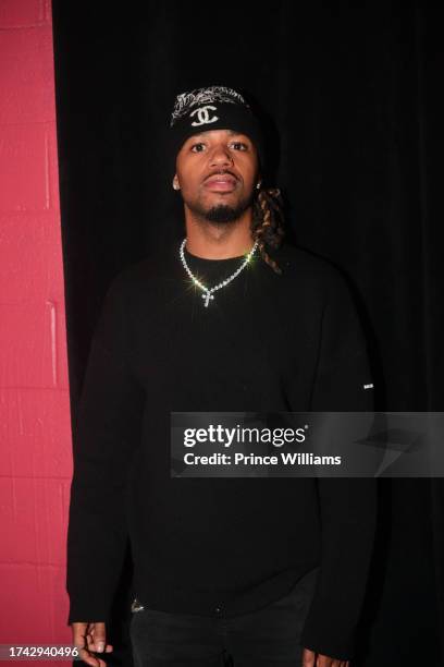 Metro Boomin backstage during Gucci Mane "Breath of Fresh Air" Album Release Show at Tabernacle on October 17, 2023 in Atlanta, Georgia.