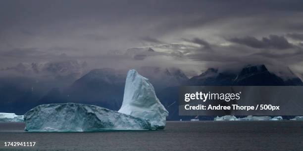 scenic view of sea against sky during winter - andree thorpe stock pictures, royalty-free photos & images