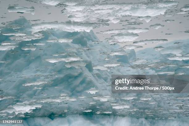 aerial view of frozen sea - andree thorpe stock pictures, royalty-free photos & images