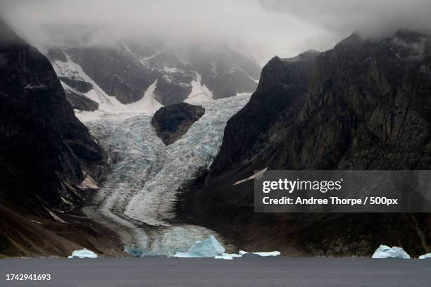 scenic view of mountains during winter - andree thorpe stock pictures, royalty-free photos & images