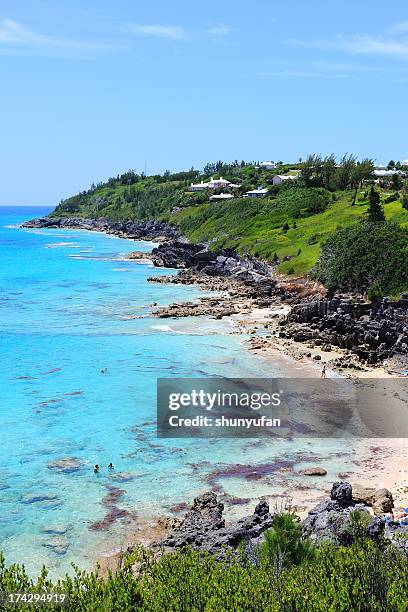 bermuda - bermuda beach stockfoto's en -beelden