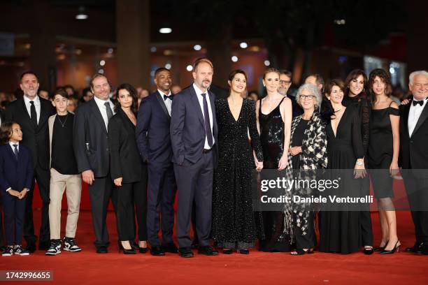 Cast and crew of the movie attend a red carpet for the movie "C'è Ancora Domani" during the 18th Rome Film Festival at Auditorium Parco Della Musica...