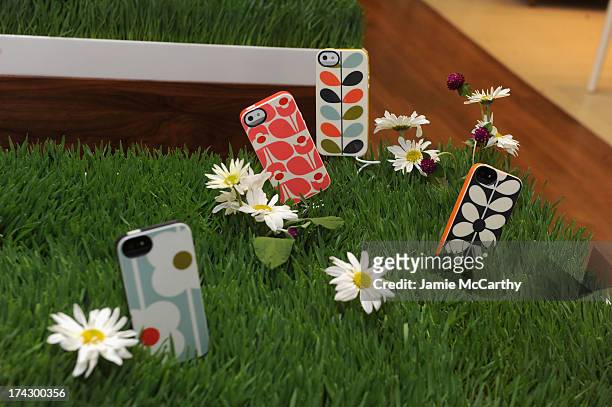 Product display at the Orla Kiely for Target Preview Party on July 23, 2013 in New York City.