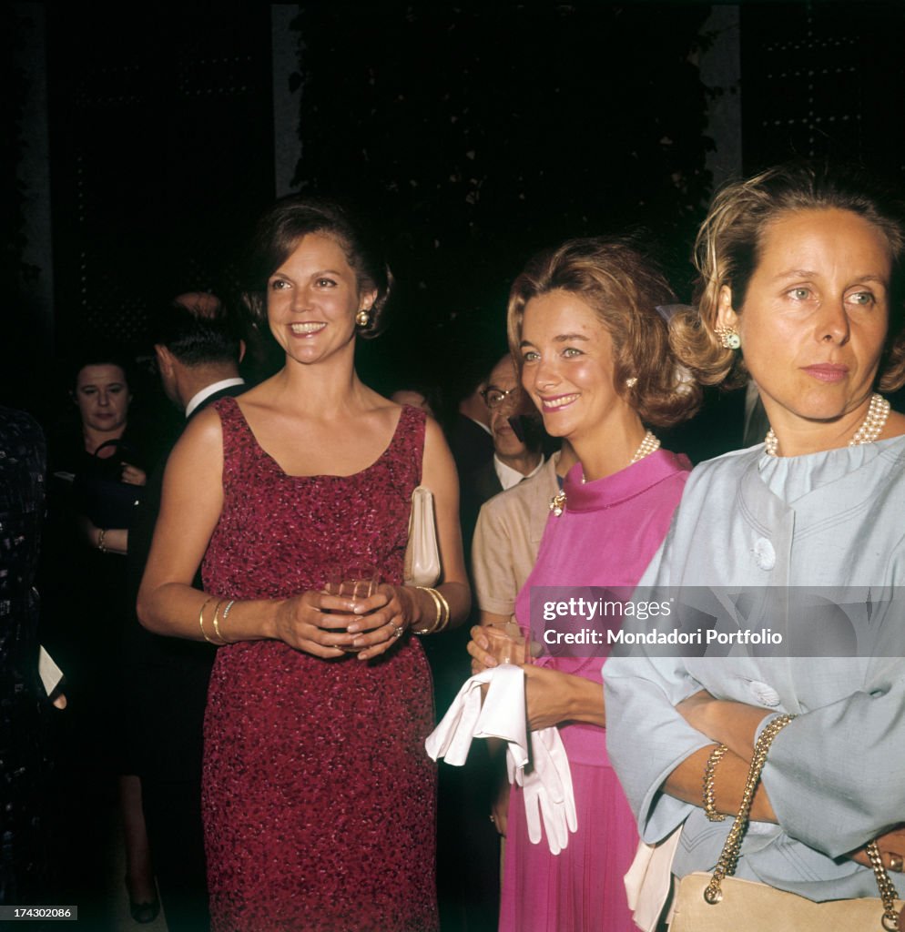 Maria Pia Of Jugoslavia At The Wedding Party Of Amedeo Of Aosta And Claude Of Orlèans