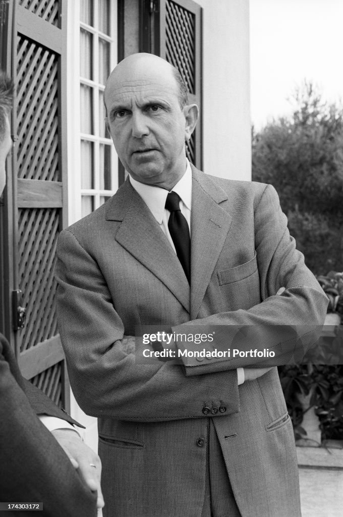 Umberto Ii Of Italy With His Arms Folded