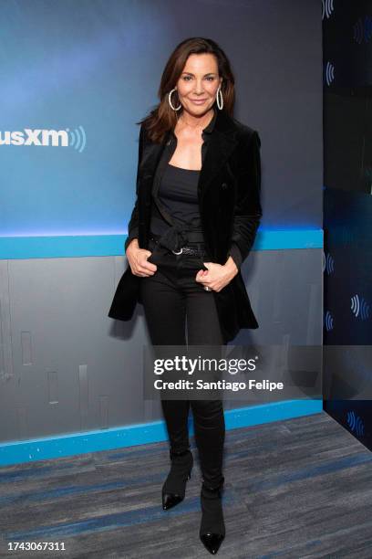 Countess Luann de Lesseps visits SiriusXM Studios on October 18, 2023 in New York City.