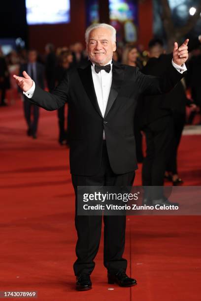 Giorgio Colangeli attends a red carpet for the movie "C'è Ancora Domani" during the 18th Rome Film Festival at Auditorium Parco Della Musica on...