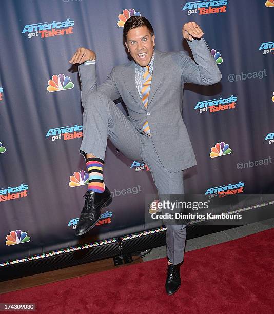 Fredrik Eklund attends "Americas Got Talent" Season 8 Pre-Show Red Carpet Event on July 23, 2013 in New York, United States.