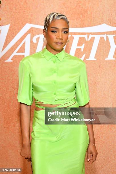 Tiffany Haddish attends the Variety Antisemitism And Hollywood Summit at 1 Hotel West Hollywood on October 18, 2023 in West Hollywood, California.