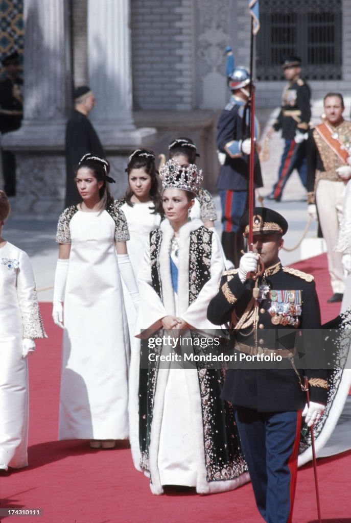 Farah Pahlavi During The Coronation Event