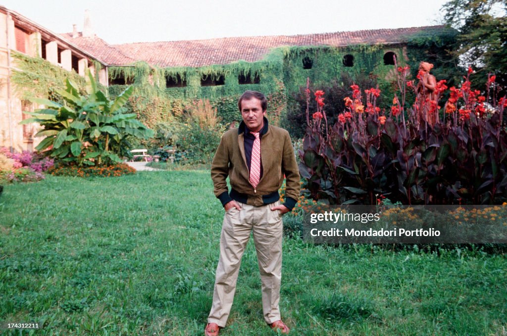 Bernardo Bertolucci Posing