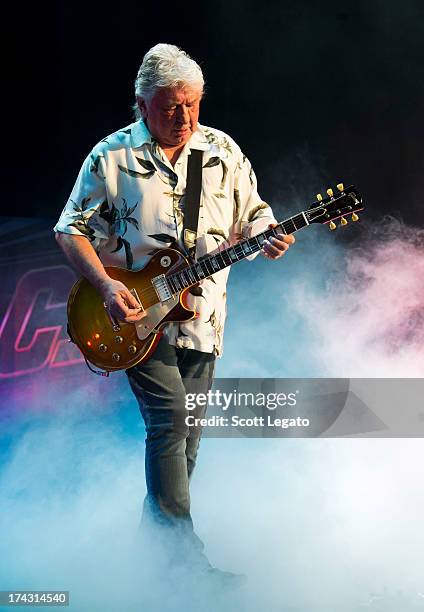 Mick Ralphs of Bad Company performs in concert at DTE Energy Center on July 23, 2013 in Clarkston, Michigan.