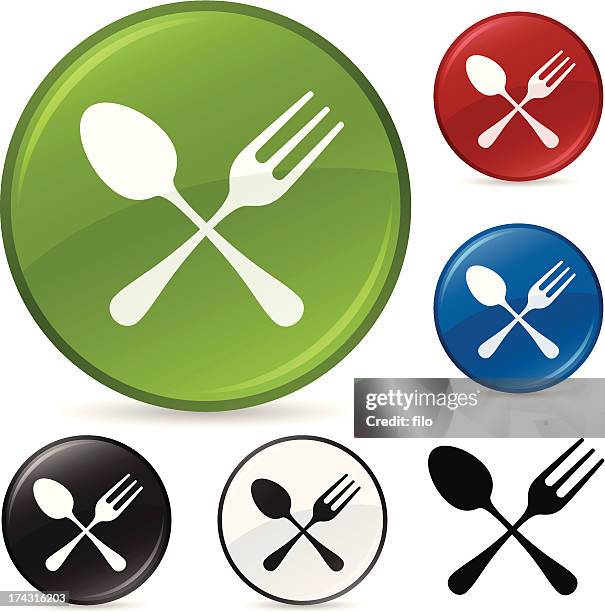 restaurant symbol - breakfast table setting stock illustrations