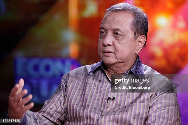 Mohamad S. Hidayat, Indonesia's industry minister, speaks during a Bloomberg Television interview in Jakarta, Indonesia, on Tuesday, July 23, 2013....