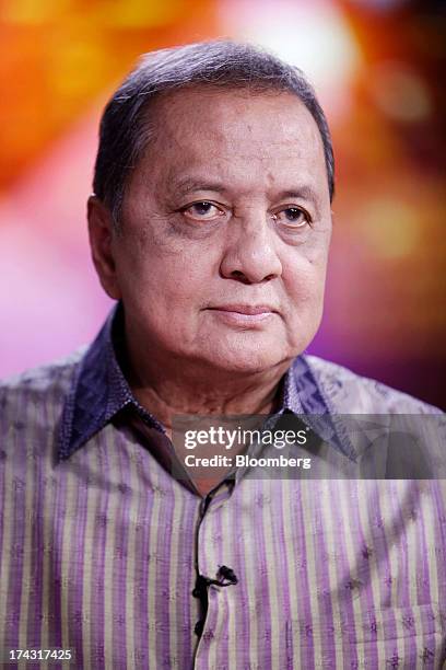Mohamad S. Hidayat, Indonesia's industry minister, listens during a Bloomberg Television interview in Jakarta, Indonesia, on Tuesday, July 23, 2013....