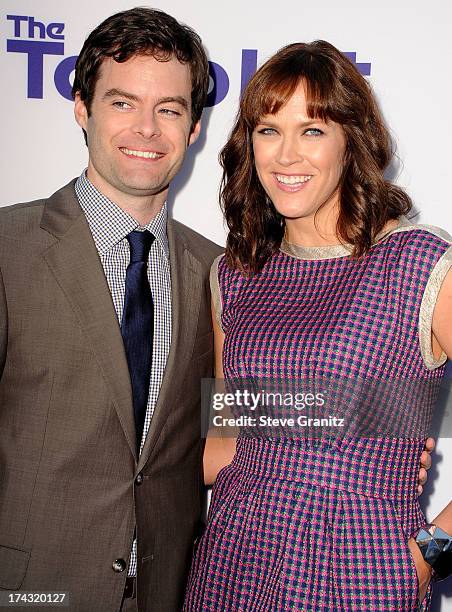 Bill Hader and Maggie Carey arrives at the CBS Films "The To Do List" at Regency Bruin Theatre on July 23, 2013 in Los Angeles, California.