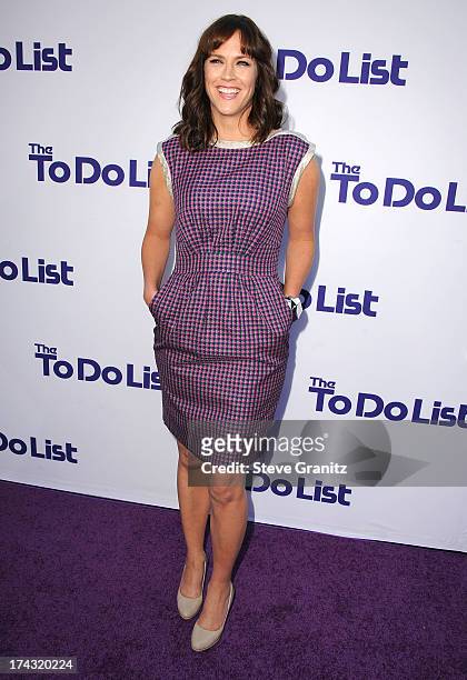 Maggie Carey arrives at the CBS Films "The To Do List" at Regency Bruin Theatre on July 23, 2013 in Los Angeles, California.