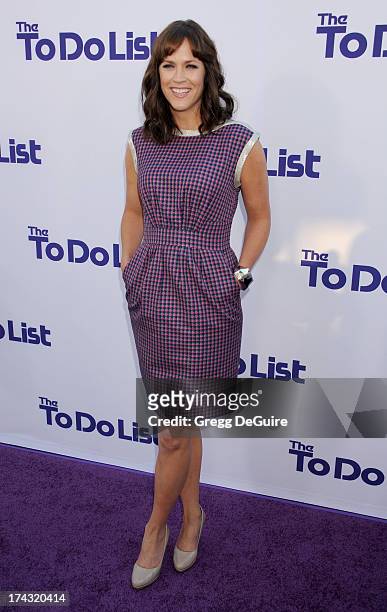 Director/writer Maggie Carey arrives at the Los Angeles premiere of "The To Do List" at Regency Bruin Theatre on July 23, 2013 in Los Angeles,...