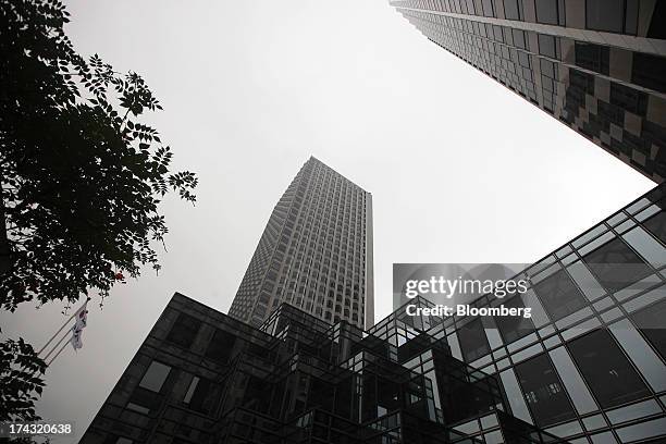 The LG Twin Towers, which houses LG Corp. Subsidiaries including LG Electronics Inc., LG Display Co., LG Chem Ltd. And LG Household & Health Care...