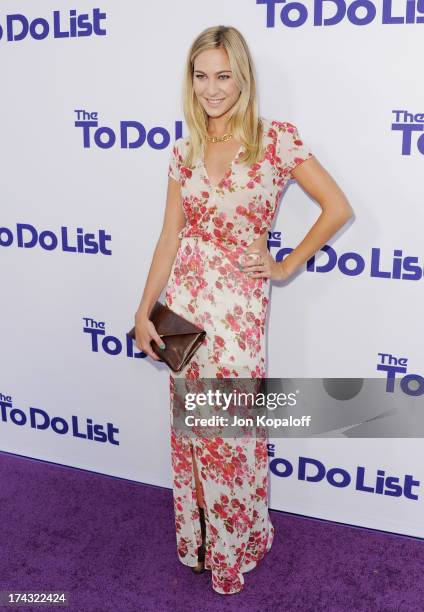 Actress Molly McQueen arrives at the Los Angeles Premiere "The To Do List" at the Regency Bruin Theater on July 23, 2013 in Westwood, California.