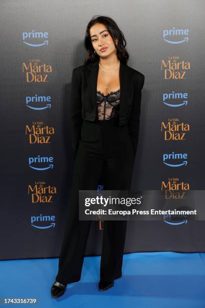 Marina Rivers at the premiere of Prime Video's 'The Life of Marta Diaz' at Kinepolis Ciudad de la Imagen on October 18, 2023 in Madrid, Spain.