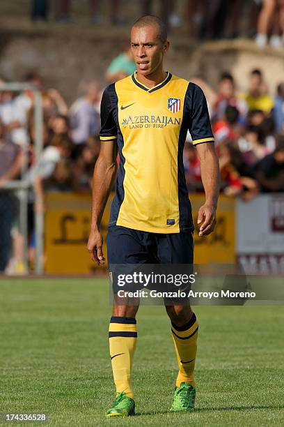 Joao Miranda of Atletico de Madrid looks on during the Jesus Gil y Gil Trophy between Club Atletico de Madrid and Numancia C. D. At Sporting Club...